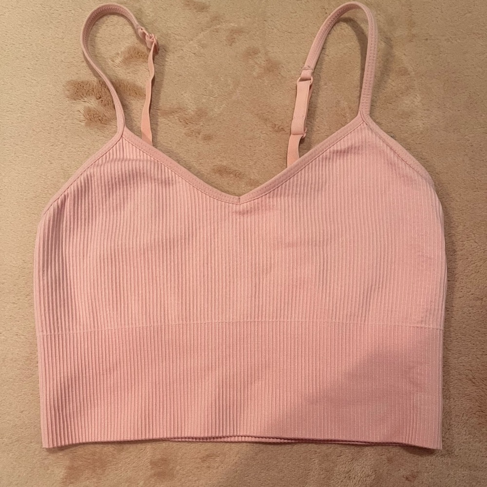 Ribbed Seamless Longline Bralette